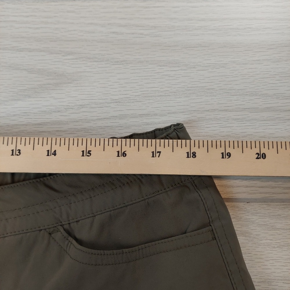 Eddie Bauer Fleece Lined Pants Womens XL Olive Green Straight Leg Outdoor Hiking - Picture 8 of 11